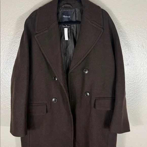 Madewell The Gianna Coat in Insuluxe Fabric Cold Brew - Picture 7 of 13